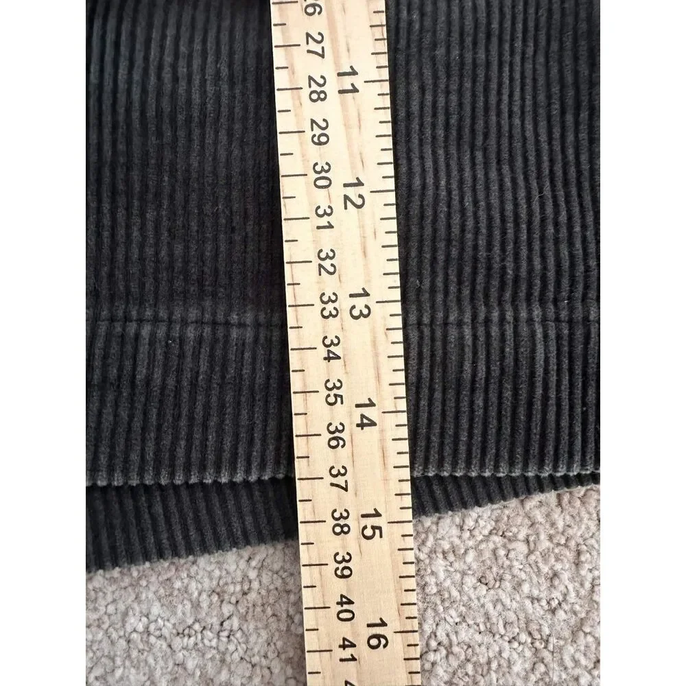 Abercrombie & Fitch Corduroy Mini Skirt Dark Academia Forest Green Size 8 - Picture 8 of 8